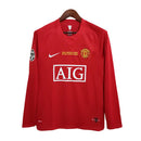 Camisa Retro Manchester United Final Champions League Manga Longa - 07/08