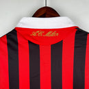 Camisa Manga Longa Milan 09/10 Adidas - Preto e Vermelho