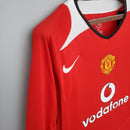 Camisa Manga Longa Manchester United 04/06 - Vermelho