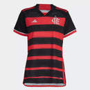 Camisa Flamengo Feminina I 24/25 - Adidas - Vermelho e Preto