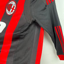 Camisa Manga Longa Milan 09/10 Adidas - Preto e Vermelho